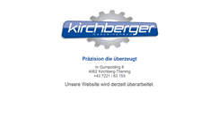 Desktop Screenshot of kirchberger-maschinenbau.at