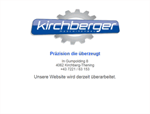 Tablet Screenshot of kirchberger-maschinenbau.at